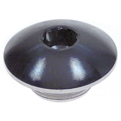 Capac din alama cromata, filet M18x1 stanga. montare cu cheie nr. 8 - 527863