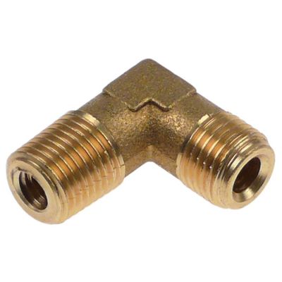 Niplu cu cot 1/4" , filet M8, int. ø 1 6,2 mm, alama - 527864