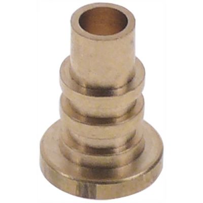 Bucsa ø 7,8 mm / ø 15 mm, H 21,3 mm, interior ø 6 mm, din alama - 527971