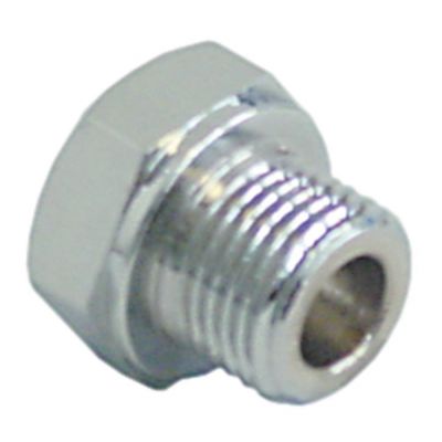 end cap 3/8" ID ø 9,1 mm L 21,5 mm chrome-plated brass WS 22  - Code 528519