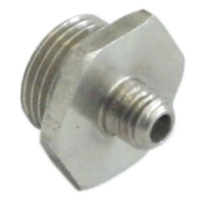 double nipple T1 3/8" T2 M8 L 18 mm stainless steel WS 22  - Code 528821