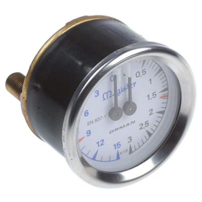 Manometru scala dubla  MAGISTER ø 60 mm - Code 528843