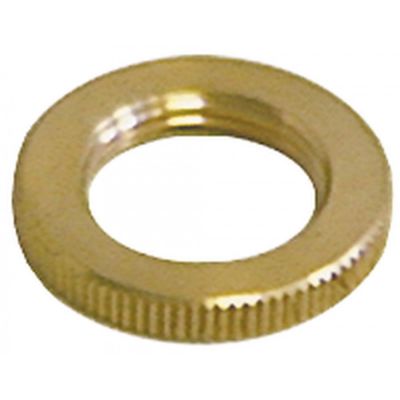 knurled nut M18x1 ø 27 mm H 4 mm brass - 529728
