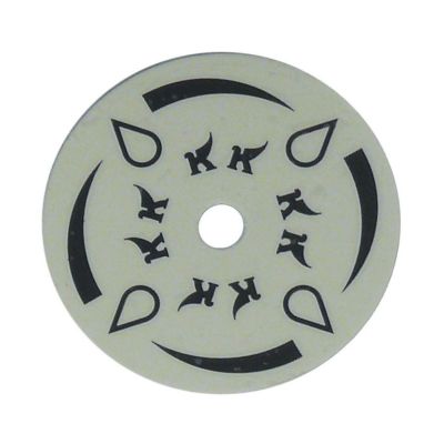 disc water ø 33,7mm ID ø 4,5mm thickness 1mm yellow for knob ELEKTRA