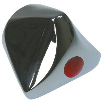 Rozeta KLARCO cu simbol apa calda, H 41,5 mm, ext. ø 34 mm, ax ø 7,5 mm - 541379