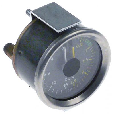 Manometru scala dubla 0-2,5 / 0-16 bar, montare ø 60 mm racorduri 1/8" - 541708
