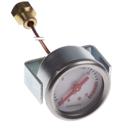 Manometru pompa 0-15 bari, montare ø 41 mm, niplu racordare 1/4" - 541716