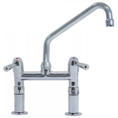 Baterie cu robineti ceramici, picurator rotativ L 250 mm, racorduri 1/2" - 548067