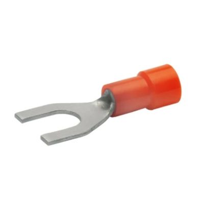 Papuc terminal furca M4 ø 4,3mm, pentru fir 0,5-1,5mm², Cu gal Sn, set 20 buc - 550172B