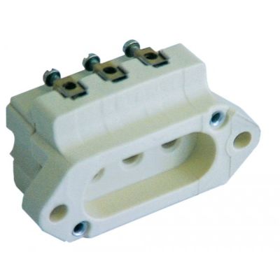 power socket with screw connection for heating element 2-pole + grounding - 550404