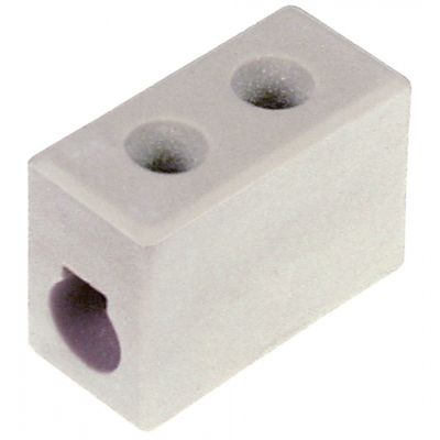 Set 5 bucati clema ceramica 6 mm², max 30A, max 450V, L 25 x 12 mm, H 20 mm - 555594
