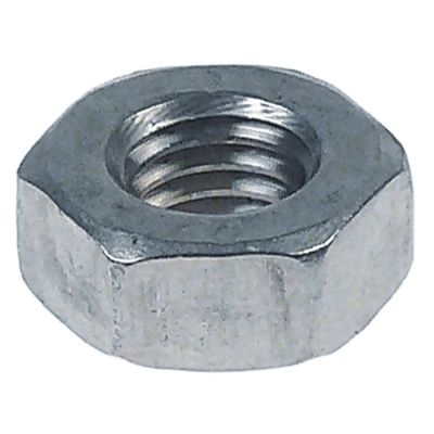 Piulita M10L cu filet pe stanga, H 8 mm, hexagon 17 mm, din INOX, standard DIN 934 - 560280