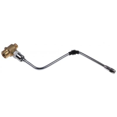 steam pipe L 345 mm W 150 mm tube ø 8 mm copper nickled - 561000