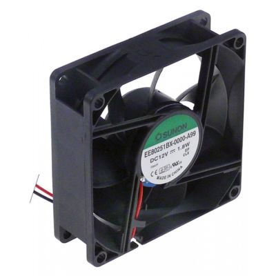 Ventilator axial SUNON 80 x 80 mm, H 25 mm, 12 V DC - 601670