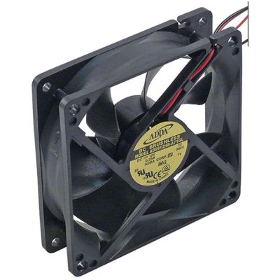 axial fan L 92 mm W 92 mm H 25 mm 12 V DC 2,3 W bearing ball bearing connection cable - 601747