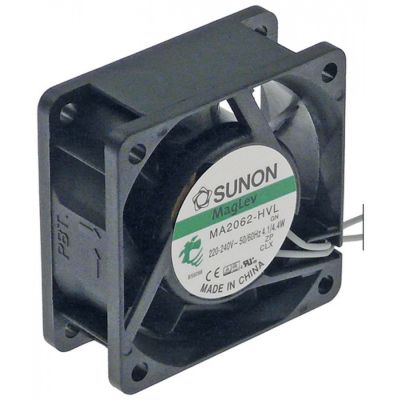 Ventilator axial L 60 x 60 mm, H 25.3 mm, 220-240 VAC, 50/60 Hz, 4.4 watt - 602118
