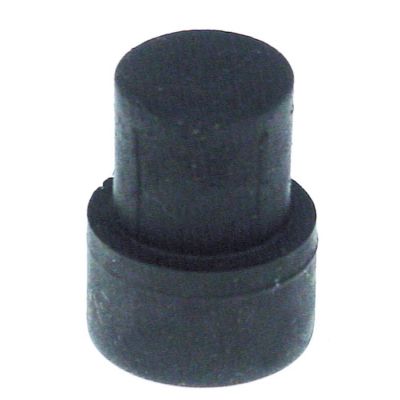 equipment foot ø 18 mm H mm mounting ø 14 mm rubber Qty 1  pcs