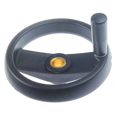 hand wheel ø 160mm D1 ø 40mm bore ø 16mm thread M5 hole distance 8mm L1 22mm L2 50mm