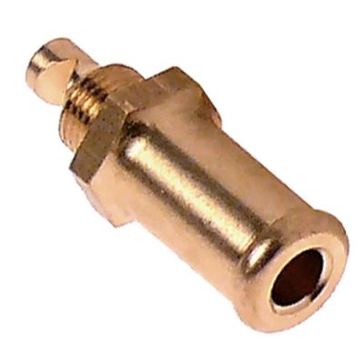 injection nozzle bore ø 0,7mm D1 ø 6mm D2 ø 11,5mm L 38mm WS 14 brass 1/8"