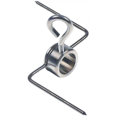 skewer clamp for chicken rotisserie ID ø 17,5mm L 130mm W 73mm