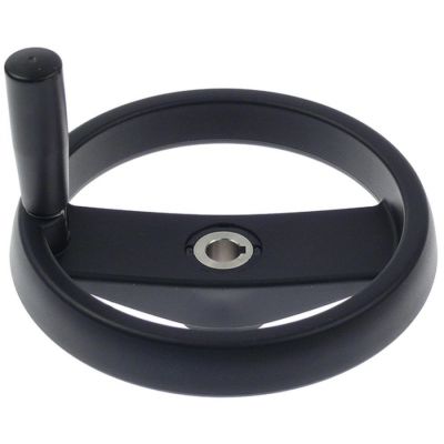 roata manivela ø 200mm D1 ø 50mm ø perforare 16mm lungime mâner 79mm cu mâner rabatabil