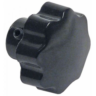 buton/maner stelat filet M8 ø 40mm L 32mm negru pentru tăietor de legume