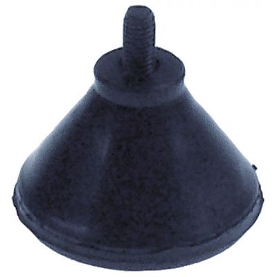 Picior ø 36 mm, H 25 mm, filet M5, lungime filet 10 mm - 693791