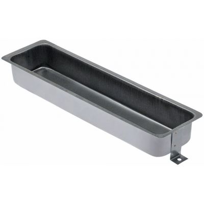 vas colectare condens oțel inoxidabil L 365mm L 95mm Î 45mm pentru raft frigorific
