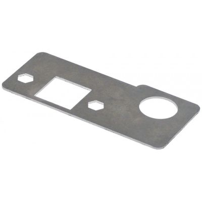 placa de fixare pentru ușă tablă de oțel zincată L 88mm L 41.5mm grosime material 1mm