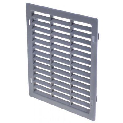 ventilation grille plastic grey H 195mm L 230mm