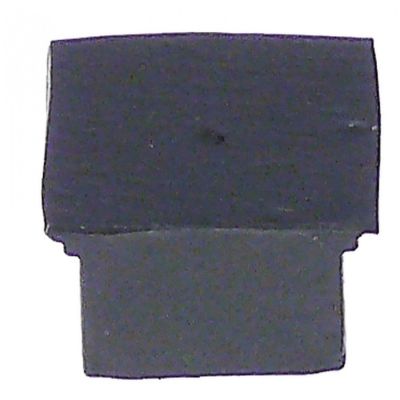 plug rectangular 14x16mm H 8mm ID ø 10mm rubber