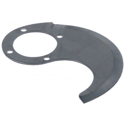 Lama cutit robot legume, montare sus-jos, L 134 mm, grosime 2 mm, int. ø 42 mm, gauri montare ø 5,5 mm - 696173