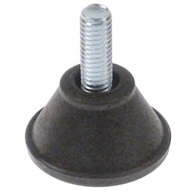 equipment foot thread 3/8" Whitworth ø 43mm H 24mm thread L 24mm Qty 1 pcs