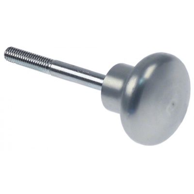 locking screw M6 L 53mm handle ø 34mm silver