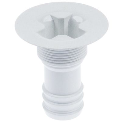 drain fitting ø 50mm ¾ hose connector ø 21mm L 55mm straight for ice-cube maker
