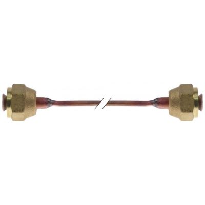 tub capilar racord 1/4\" SAE L 1500mm cupru fără deschizător pentru ventil de încărcare