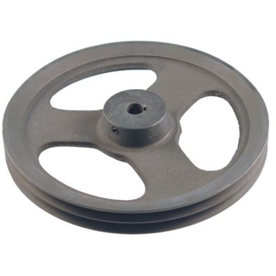 V-belt pulley double disc ø 308 mm shaft intake ø 20 mm groove depth 14 mm