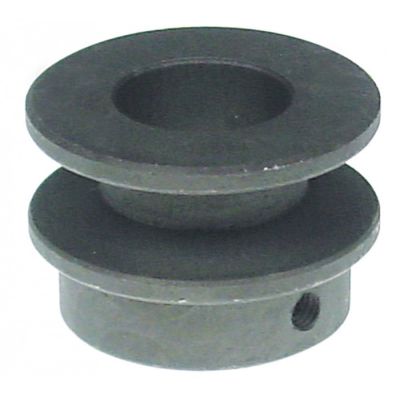 V-belt pulley disc ø 48 mm single shaft intake ø 24 mm groove depth 10 mm