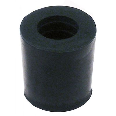 equipment foot ø 35 mm H 38 mm bore ø 20 mm Qty 1 pcs rubber