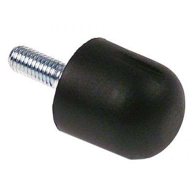 locking screw M8 L 22mm handle ø 28mm black