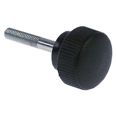locking screw M5 L 30mm handle ø 25mm black