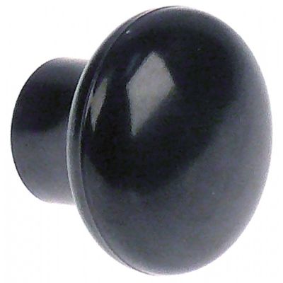 mushroom cap handle thread M6 handle ø 33mm L 26mm plastic black