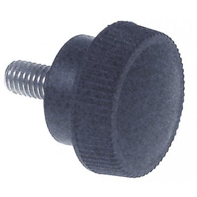 locking screw M5 handle ø 21mm black L 10mm