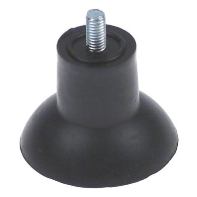Picior cauciuc cu filet M6, lungime filet L 12 mm, ø 47 mm, H 35 mm - 697773