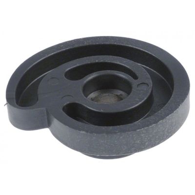 Excentric cu canelura spirala, ext ø 75 mm, ax ø 14 mm, grosime 12 mm, pentru reglaj grosime feliere - 697790