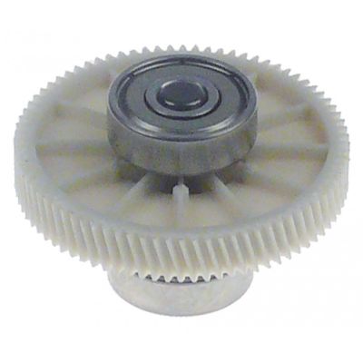 gear wheel teeth 80 ø 42,4mm tooth width 6,6mm shaft length 29mm