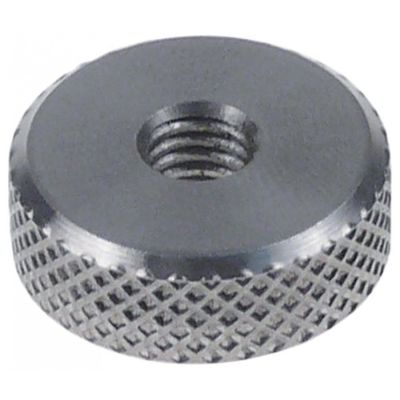 knurled nut thread M6 ø 20mm H 7,7mm SS