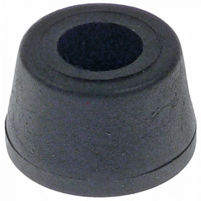 equipment foot ø 25mm H 10mm bore ø 2,5mm Qty 1 pcs
