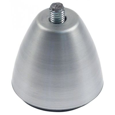equipment foot thread M8 thread L 9 mm H 43 mm ø 48 mm aluminium conical Qty 1 pcs