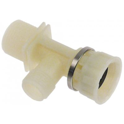 Racord T cu filet ext. 3/4"-1/2", int. 3/4", material plastic - 698612